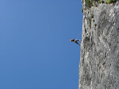 aventure, montée, grimpeur, Dom, alpinisme, à l’extérieur, risque
