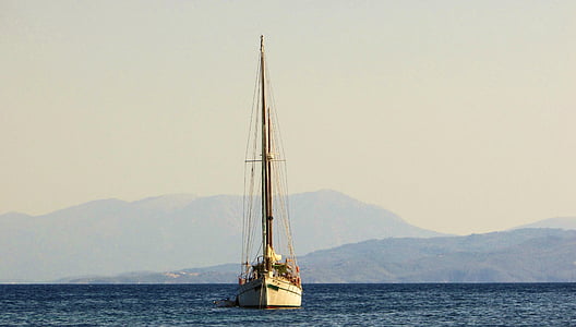 perahu layar, laut, perahu, musim panas, perjalanan, liburan, Pariwisata