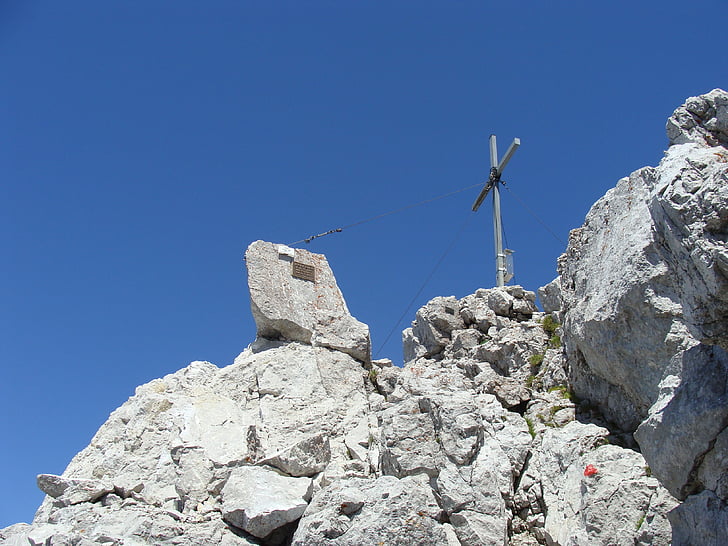 Wilder kaiser, Hora, Tyrolsko, kříž, nahoru, vrchol, Summit
