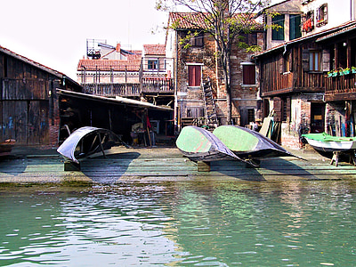 Gondel, Venedig, Boot, Italien, Kanal, Wasser, venezianische