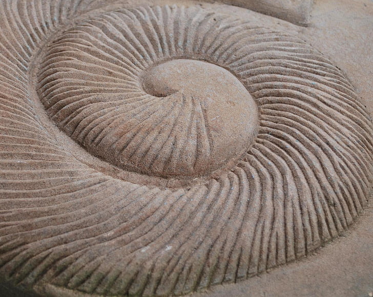 spiral, trädgård, Pierre