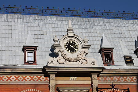 Gliwice, casc antic, rellotge, monuments, Monument, temps, arquitectura
