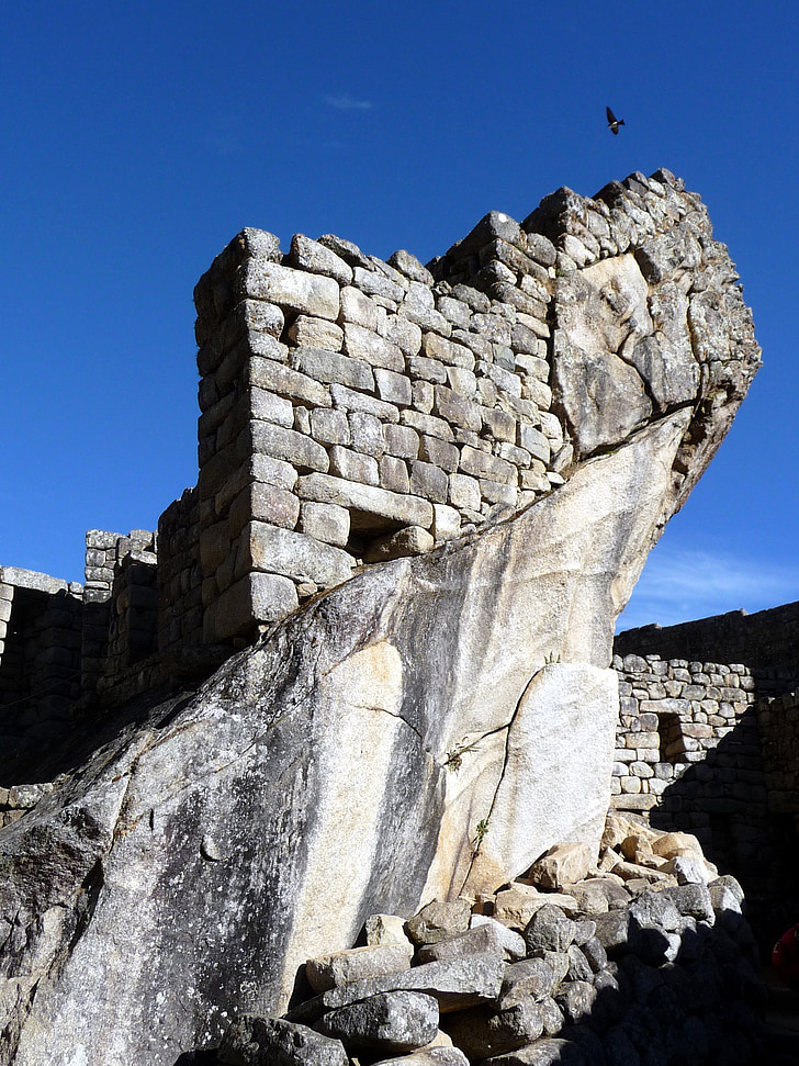 chrám, Inca, Peru, Machu picchu