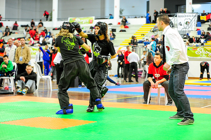 arte martiale ates, kick box, combate, sport, femeii