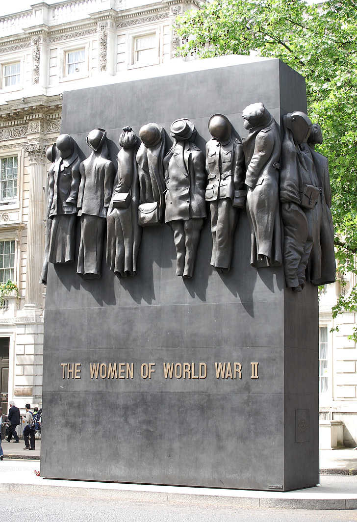 Memorial, kvinnor, Whitehall, London, WW2, andra världskriget, 2: a världskriget
