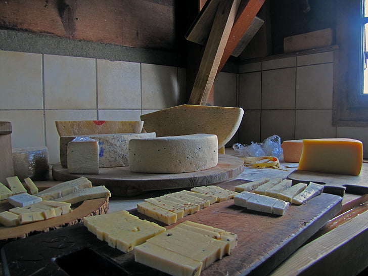 queijo, loja de queijos, Alp, leissigbärgli, produto de leite