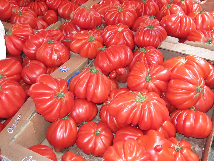 tomates, verduras, mercado, Mediterráneo