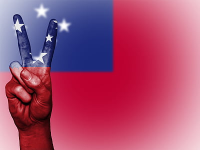 samoa, peace, hand, nation, background, banner, colors