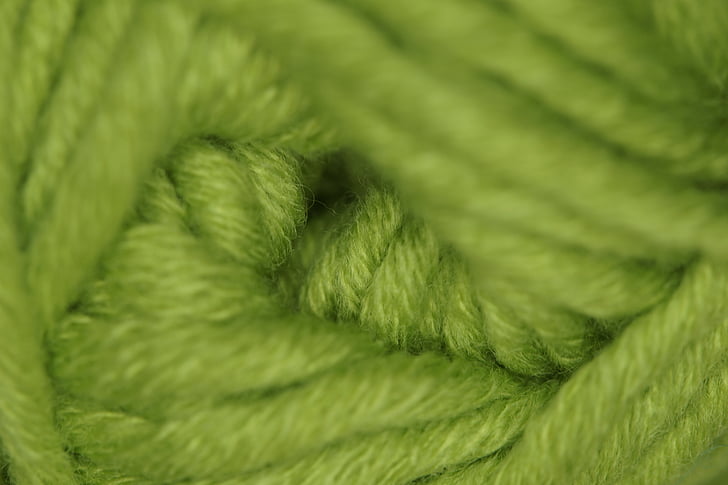 wol, Cat's cradle, Thread, tali, kusut, woollen, hijau