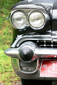 Cadillac, χρώμιο, προσκήνιο, κλασικό, Oldtimer, Αμερικανική, όχημα