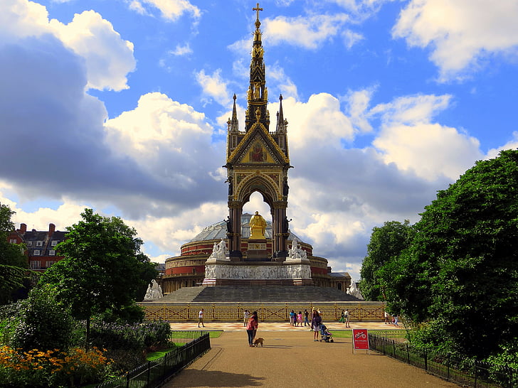 Albert, Royal, Pomnik, Architektura, Anglia, Wielka Brytania, Londyn