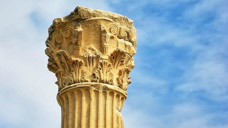 Efezu, Turčija, Grčija, stolpec, starinsko, korintski, arhitektura