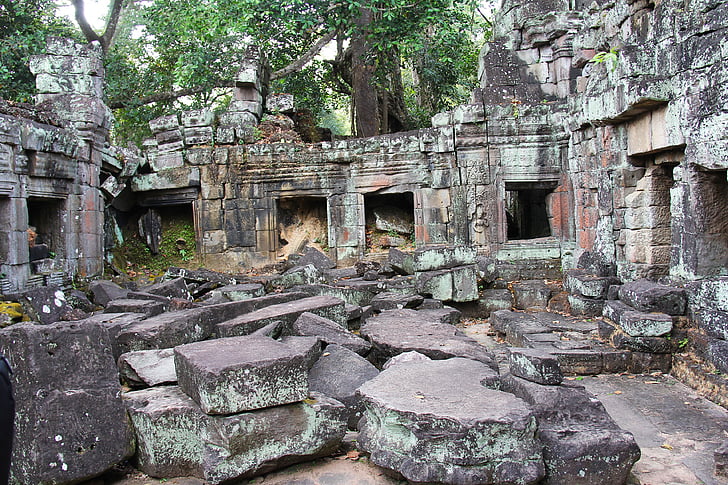Preah khan-templet, templet, resor, Antik, gamla, Vacker, Angkor wat
