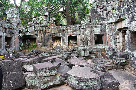 Preah Khan Tempel, Tempel, Reisen, Antik, alt, schöne, Angkor wat