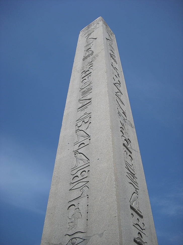 obélisque, Théodose, Istanbul, Turquie, monument, célèbre place, hiéroglyphes
