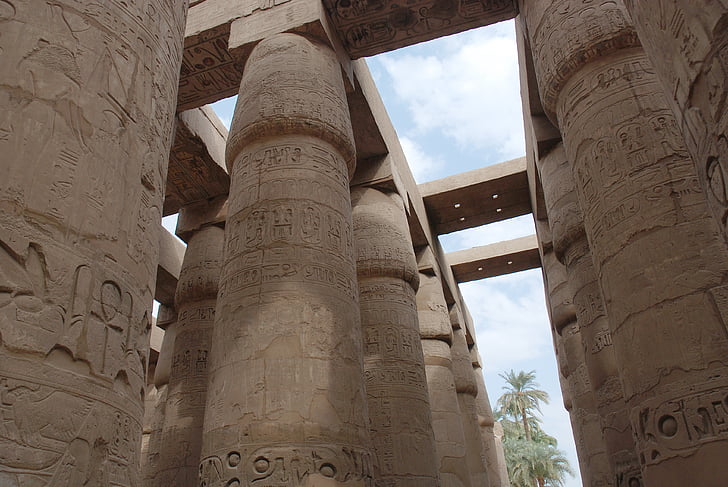Egypt, gamle, arkeologi, Luxor, Karnak, tempelet, monumenter