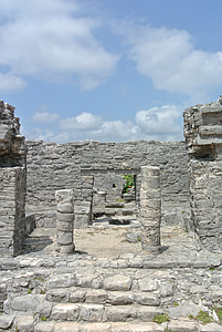 Tulum, Meksiko, reruntuhan, Maya, Sejarah, Landmark, arsitektur