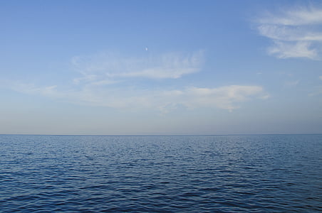 horyzont, Ocean, słona woda, morze, woda morska, wody, Natura