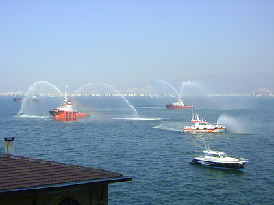 Veterans day, skipet, v, båt, Marine, Izmir, veiing stasjon