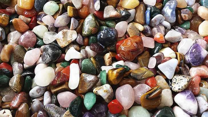kivet, värikäs, deco, väri, helmiä