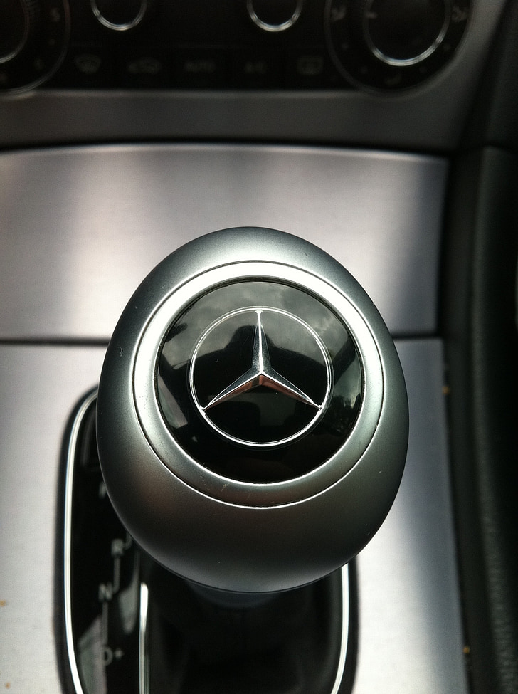 Mercedes, logo, Automatický, Gear