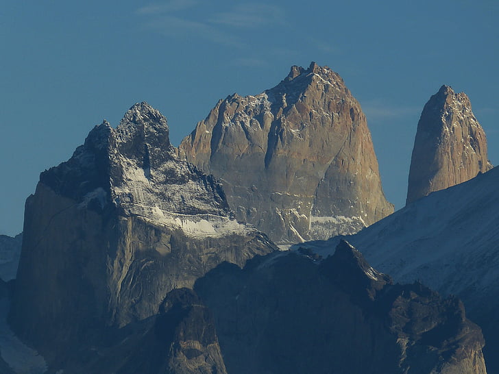 Şili, Güney Amerika, doğa, manzara, Patagonya, dağlar, Dünya doğal mirası