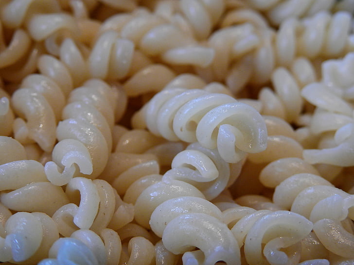 noodles, spiral pasta, pasta, food, lunch, vegetarian, eat