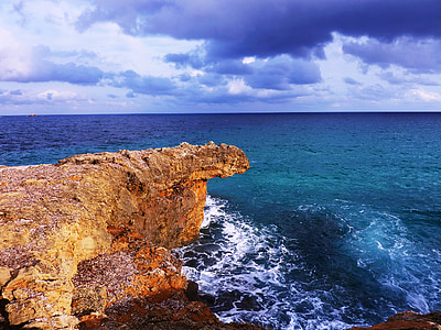 rock of ages, nature, sky, blue, mediterranean, mallorca, holiday