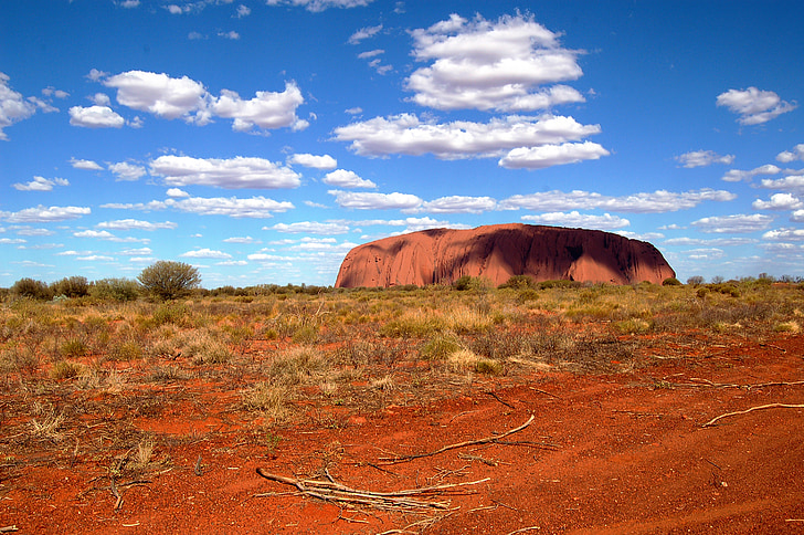 roccia di Ayers, Uluru, Outback, Australia, luoghi d'interesse, Panorama, deserto