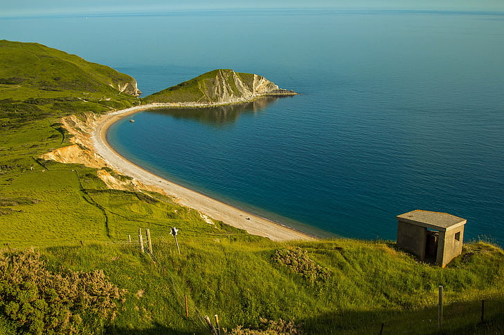 worbarrow bay, sjøen, Dorset, hav