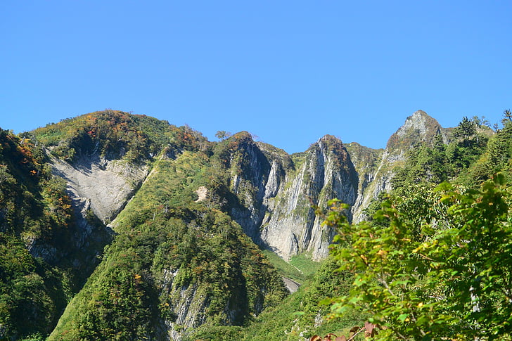 muntanya, escalada, Mt amakazari, Senderisme, Japó, cel, natural