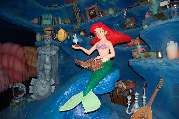 den lille havfruen, Ariel, Disney, Disney world, magiske riket