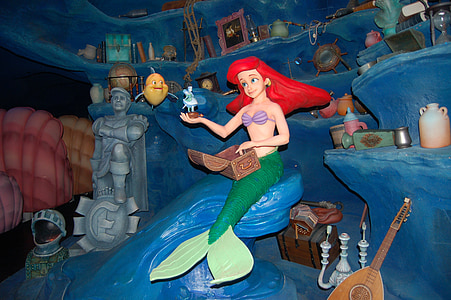 Mala morska deklica, Ariel, Disney, Disney svetu, čarobno kraljestvo