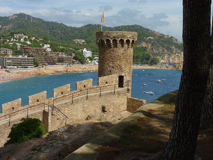 Tossa de mar, slottet, Spania