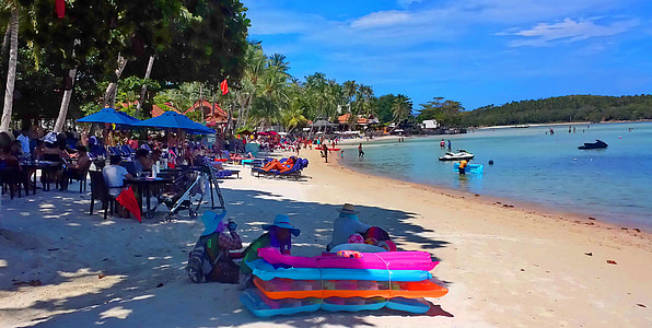 plajă, Chaweng, Samui, Thailanda, turism, Chaweng beach, Koh samui