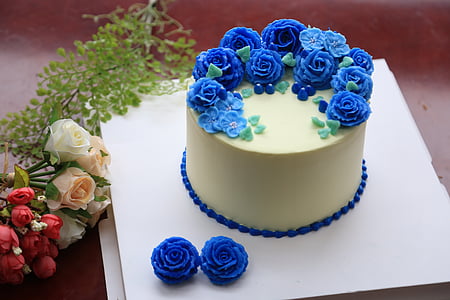 decorating the cake, cake, sweet, cream, flower, west point, dim sum