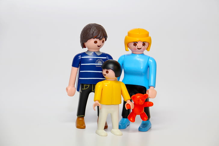 Playmobil, mainan, mainan anak-anak, Keluarga, Bermain, boneka beruang, Teddy