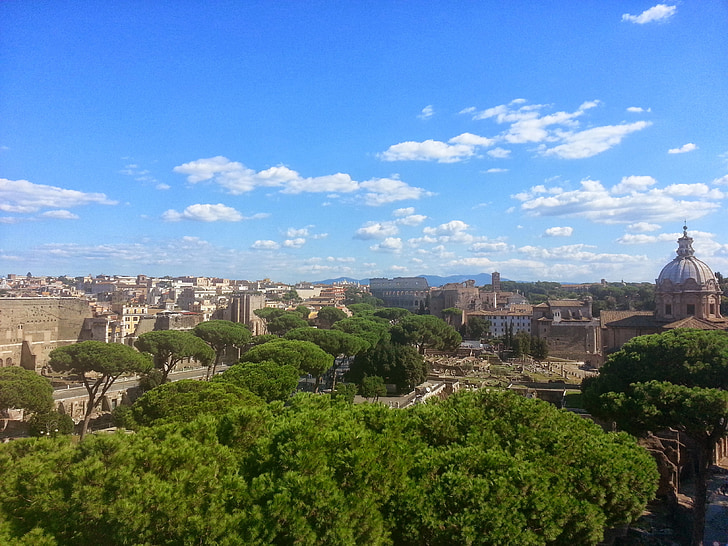 Róma, Olaszország, szeptemberében Rómában, Park, város, régi, történelmi