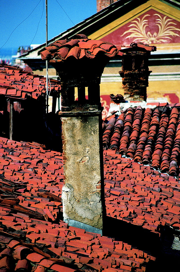 Kamine, Dach, Dächer, Fassade, Renaissance, nach Hause, Gebäude
