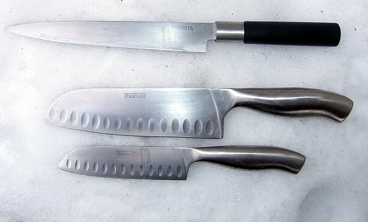nož, alat, čelik, od nehrđajućeg čelika, kuhinja posuđe, metala, kuhinjski nož
