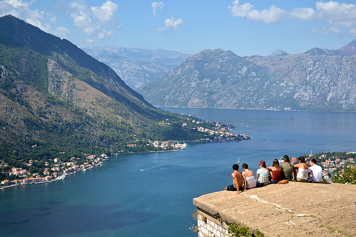 Kotor, Černá Hora, lidé, dovolená, slunce, cestovní ruch, Romantika