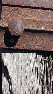 spoorweg stropdas, hout, Closeup