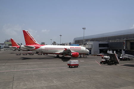 Αεροδρόμιο, Βομβάη, αεροσκάφη, αέρας Ινδία, Ινδία