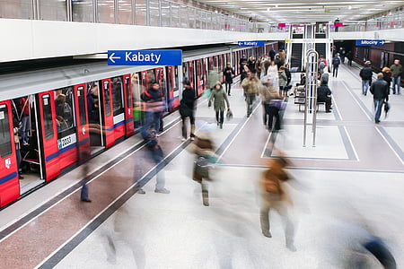 metro, metro, Rush, stundas, Underground, Varšava, Transports