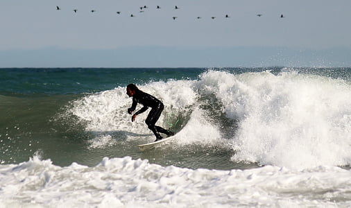 surfer, desko, surf, deskanje, prosti čas, Spretnost, Beach