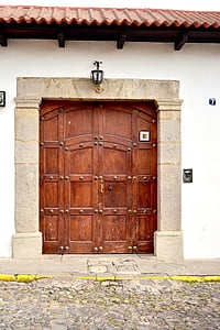 dveře, dřevo, dřevěné dveře, textura, zavřeno, staré dřevo, město