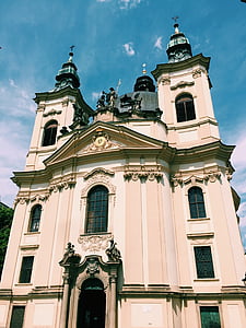 Crkva, Kromeriz, češki, arhitektura, Gradski pejzaž, turizam, Moravska