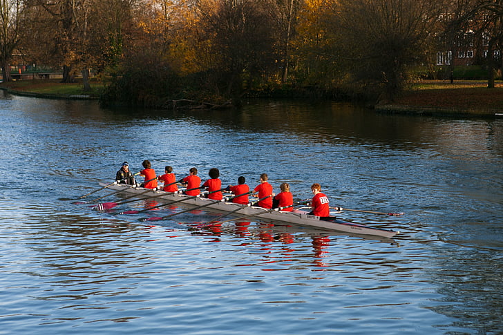 junior oarsmen, rowing boat, rowing, sports, activity, river ouze, bedford