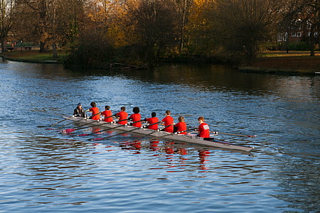Junior oarsmen, thuyền mái chèo, chèo thuyền, thể thao, hoạt động, sông ouze, Bedford