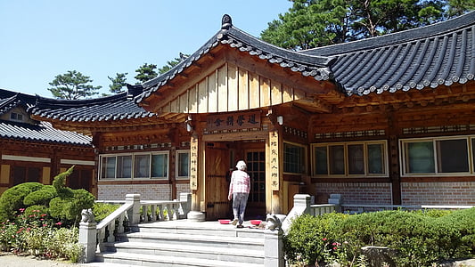 Hanok, gyeryongsan, grader utbildning historia, bön från den, Villa, Asia, arkitektur